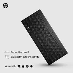 Клавіатура мембранна 350 Compact Multi-Device, 78key, BT, EN/UK, чорний HP teh0013842 - мініатюра 3