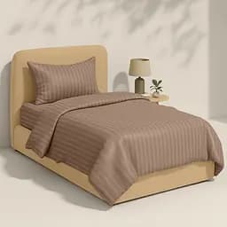 Комплект постільної білизни Cosas Mousse CS1 Підлітковий сатин кава (StrSatin_2006Mousse_El90-Mousse_155) - мініатюра 2