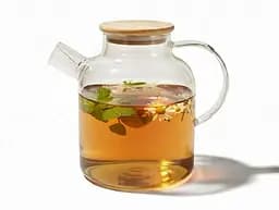 Чайник для заварювання Lumines скляний з бамбуковою кришкою 1800 мл (TP1800H)