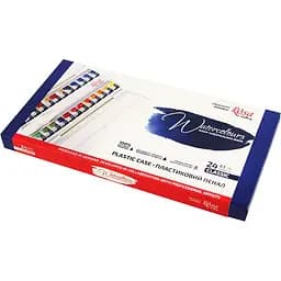 Набір акварельних фарб Clssic пластиковий пенал 24 кольорів х 2,5 мл кювета Rosa Gallery