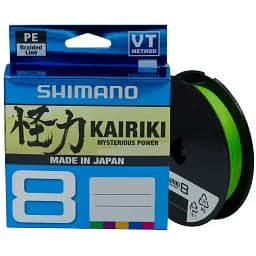 Шнур Shimano Kairiki 8 PE 150 м (Mantis Green) 0.19 мм 12.0 кг