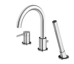 Смеситель для ванны Kohlman Axel хром на борт ванны QB241A Хром