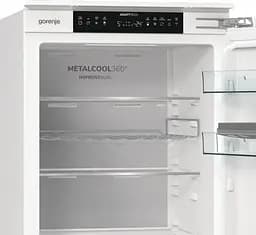 Холодильник Gorenje вбудований з нижн. мороз., 177x69x55см, 2 двері, 244 (68) л, А +, NF +, Зона св-ті, Диспл, Wi-Fi, Білі - мініатюра 4