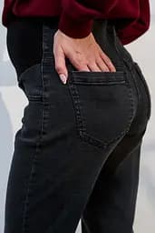 Джинси для вагітних Mom Fit для майбутніх мам з регульованим поясом M (46) Leyton Юла Мама сіро-чорний - мініатюра 3