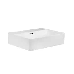 Умивальник Qtap Nando LT підвісний прямокутний 500x420x120 мм White + донний клапан PU02O, Білий - мініатюра 4