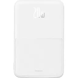 Портативна батарея Baseus MagPro Magnetic Bracket 5000мАг АКБ магнітний білий P10064101223-00