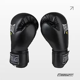 Боксерські рукавички Everlast 14 унцій (14 oz) чорні - мініатюра 2
