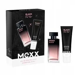 Набір Mexx Black Woman 30 мл туалетна вода, 50 мл гель для душу