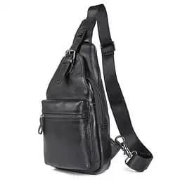 Рюкзак кожаный на одно плечо John McDee 33х16,5х5,5 см sum0026674