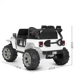 Дитячий електромобіль Джип Jeep Wrangler M 4282EBLR - мініатюра 3