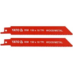 Полотна по дереву і металу до шаблевої пили Yato l=150 мм 2 шт. (YT-33930)