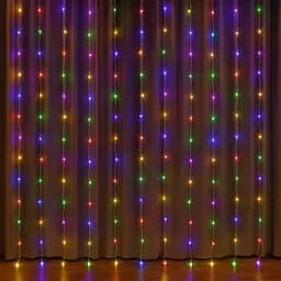 Гірлянда-штора Роса 200 LED розмір 3*3 м, мультиколор GarlandoPro 173305ML - мініатюра 22