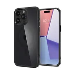 Чехол Spigen Ultra Hybrid MagSafe для iPhone 15 Pro Frost Black (ACS06720) + защитное стекло - мініатюра 4