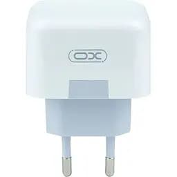 Мережевий зарядний пристрій XO L102 EU Dual PD2.0/3.0 type-C port 35W QC2.0/3.0 Type-C to Type-C White