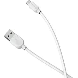 Кабель Borofone BX14 USB to Micro 2.4A 1 м PVC TPE connectors білий
