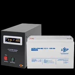 Комплект резервного питания LP (LogicPower) ИБП + мультигелевая батарея (UPS B1000 + АКБ MG 1280W)