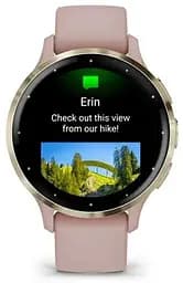 Смарт-годинник Garmin Venu 3S Soft Gold S. Steel Bezel w. Dust Rose Case and S. Band (010-02785-03) - мініатюра 3