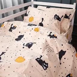 Пододеяльник белье MirSon бязь Pumpkitty 175x210 см персиковый (2200011705514)