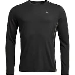 Термофутболка Ortovox 185 Rock'N'Wool Long Sleeve Men L Чорний
