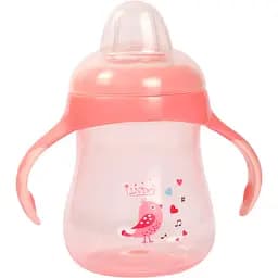 Поильник-непроливайка Lindo с силиконовым носиком 6+ мес. 250 мл розовый (LI 711 роз)