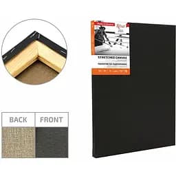 Підрамник Rosa 20×30 см модуль №1 середнє зерно Чорний грунт льон