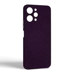Карбоновый чехол для Xiaomi Redmi 12 4G, LikeCarbon, фиолетовый, панель, защитный чехол-накладка, ультратонкий и легкий, противоударный, обеспечивает защиту от ударов, падений и царапин, ArmorStandart (ARM71942) - мініатюра 2