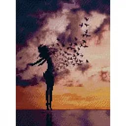 Алмазная мозаика Свободная душа Strateg HX070 30х40 см