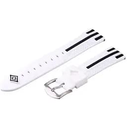 Силіконовий ремінець Primo Dart для годинника Huawei Watch GT 2/GT Active 46 мм White Black