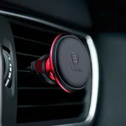 Автомобільний утримувач холдер Baseus Magnetic Air Vent SUGX-A09 Red - мініатюра 5