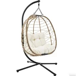 Підвісне крісло-кокон Di Volio Corta одномісне бежеве