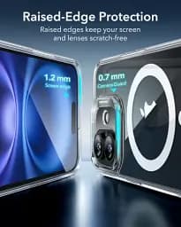 Прозорий чохол ESR Classic Hybrid Case (HaloLock) Clear для iPhone 16 (1A7670102) - мініатюра 5