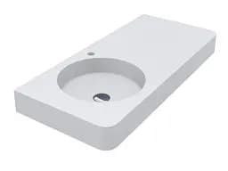 Умивальник Miraggio LOOP 1000 L (8813930) Mirasoft, Матовий, Підвісний, Білий - мініатюра 4