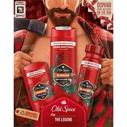 Подарунковий набір Old Spice Lumberjack: Аерозольний дезодорант 150 мл + Дезодорант-стік 50 мл + Гель для душу 3 в 1 Bearglove 250 мл - мініатюра 4