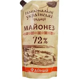 Майонез Національні українські традиції Файний 72% 500 г