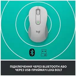 Комп'ютерна миша Logitech Signature M650 L Wireless Off-White 910-006238 teh0023054 - мініатюра 7