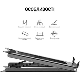 Підставка для ноутбука планшета OfficePro LS-325G Gray - мініатюра 5