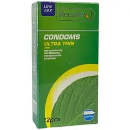 Презервативи Recare Ultra Thin mint 12 шт. з ароматом м'яти (ROZ6501053499)