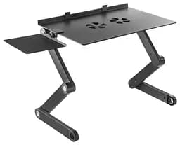 Стіл-підставка для ноутбука 17.3 дюйма з охолодженням OfficePro OPCD-1230 2xfans Black - мініатюра 3