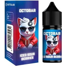 Набір компонентів для самозамісу сольової заправки Octobar NFT 30 мл Iced Sour Berries Малина журавлина смородина + Лід 0-50 мг (19064)