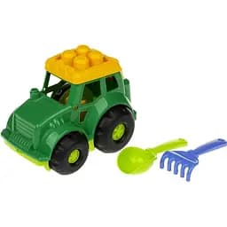 Пісочний набір Colorplast Трактор "Коник" №1 Colorplast 0206 Зелений