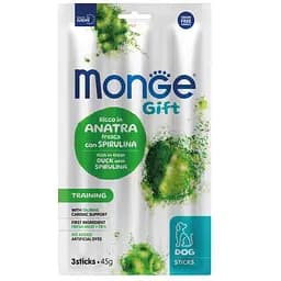 Лакомство для собак Monge Gift Dog Training, утка с спирулиной, 45 г (70085441)