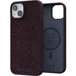 Чехол-накладка Njord Salmon Leather MagSafe Case Rust для iPhone 15 Plus (NA52SL03)