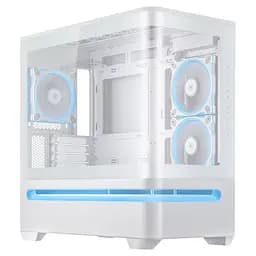 Корпус Asus Prime AP202 Tempered Glas ARGB без БР 2xUSB3.2 1xUSB Type-C Tempered Glass side mATX білий 90DC00P3-B19000 - мініатюра 3