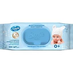 Вологі серветки Smile baby з ромашкою та алое 200 шт. (2 п. x 100 шт.) - мініатюра 2