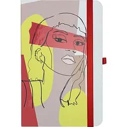 Книга записна Buromax Lady в клітинку 207х136 мм на резинці коричнева 96 аркушів (BM.255106-32)