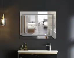 Дзеркало Mixxus WARM MR12-90x70-REVERSE з LED Touch, Anti-fog, димером, регулюванням яскравості (MI6675) - мініатюра 4