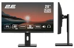 Монітор 2E 28" L2825B 2xHDMI DP MM IPS NTSC 84% 3840x2160 HAS teh0014271 - мініатюра 2