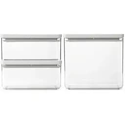 Набір ємностей для зберігання Brabantia 2 х 1.5 л + 1 х 3.5 л (230806)