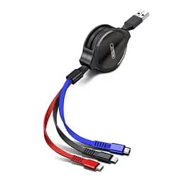 Кабель Joyroom S-M 365 - комбо 3-в-1 Combo Micro-USB + Lightning + Type-C