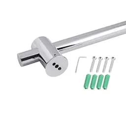 Душова стійка з тримачем універсальна Qtap Lepit 665 мм округла QTLEP82103OC Chrome Хром - мініатюра 4
